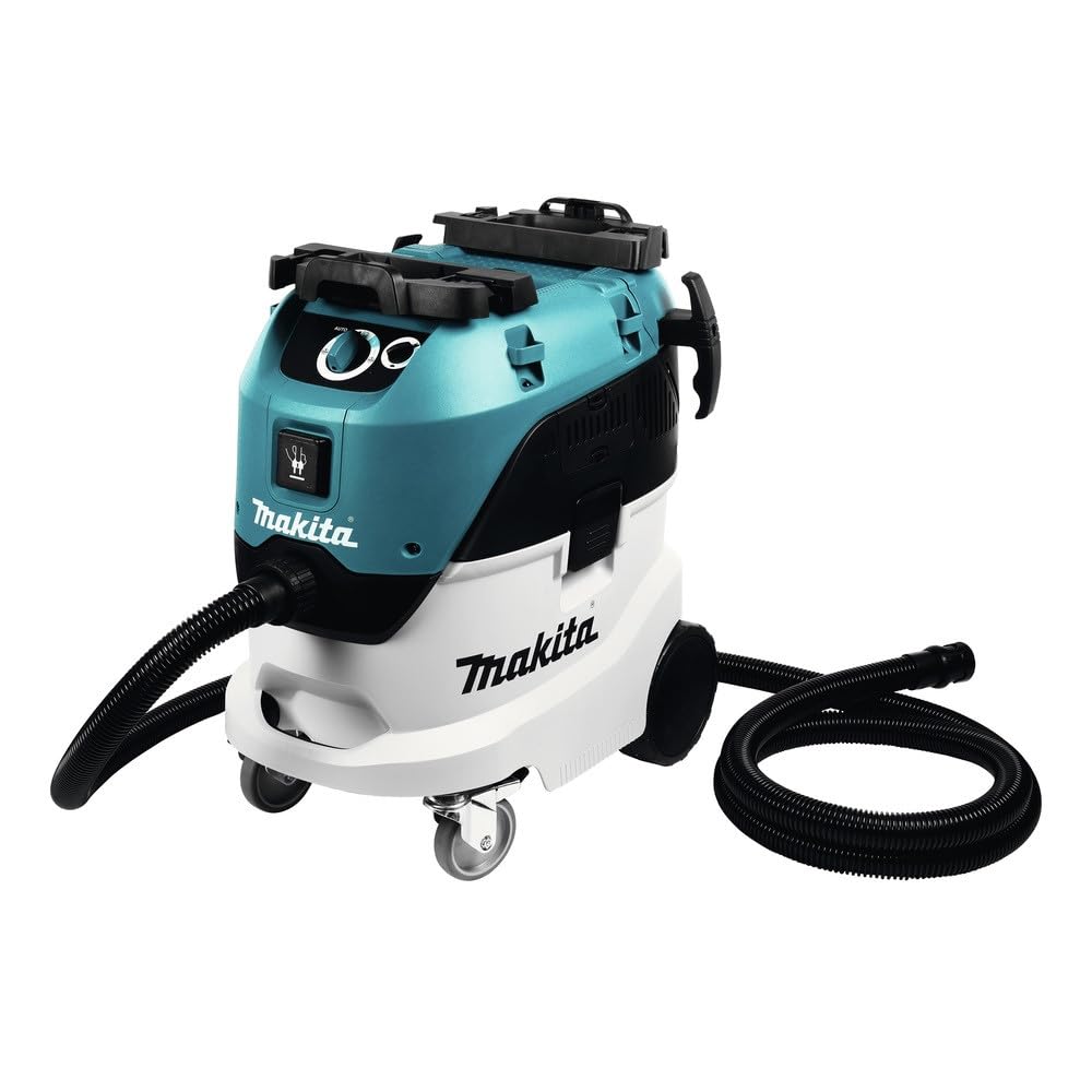 Makita VC4210L - Aspirador 45L 1.400W VC4210LX, Color: Azul, Negro y Blanco