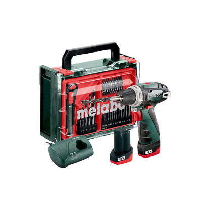 Metabo 600080710 - Juego taladro atornillador de batería PowerMaxx BS Basic