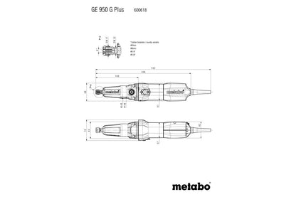 Metabo 600618000 - Amoladora recta GE 950 G Plus