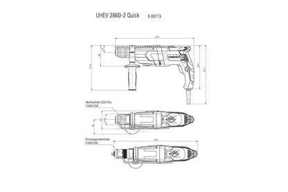 Metabo 600713500 - Martillo multiusos UHEV 2860-2 Quick