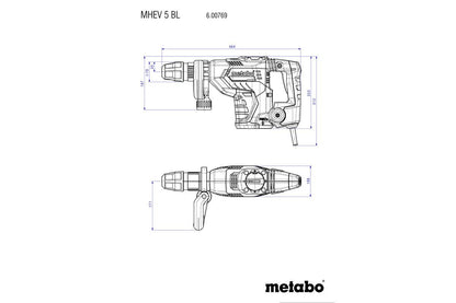 Metabo 600769500 - Martillo cincelador MHEV 5 BL