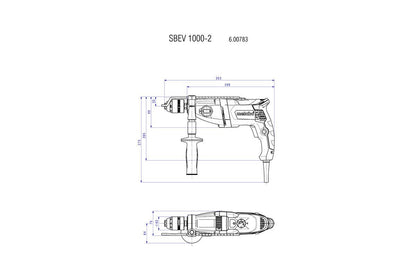 Metabo 600783500 - Taladradora de percusión SBEV 1000-2