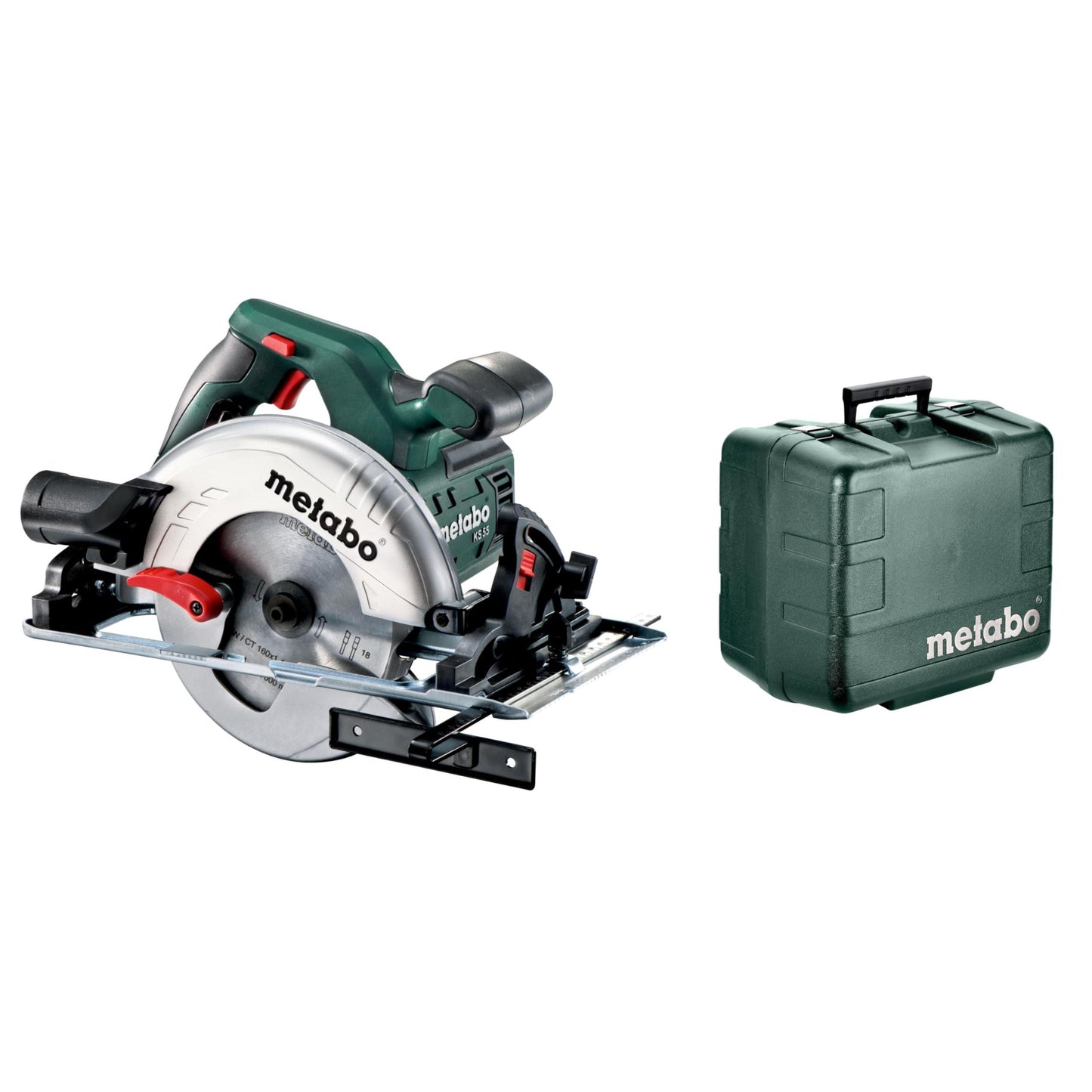 Metabo 600855500 - Sierra circular manual KS 55 1200 W, disco 160 mm, corte 55 mm, con maletín