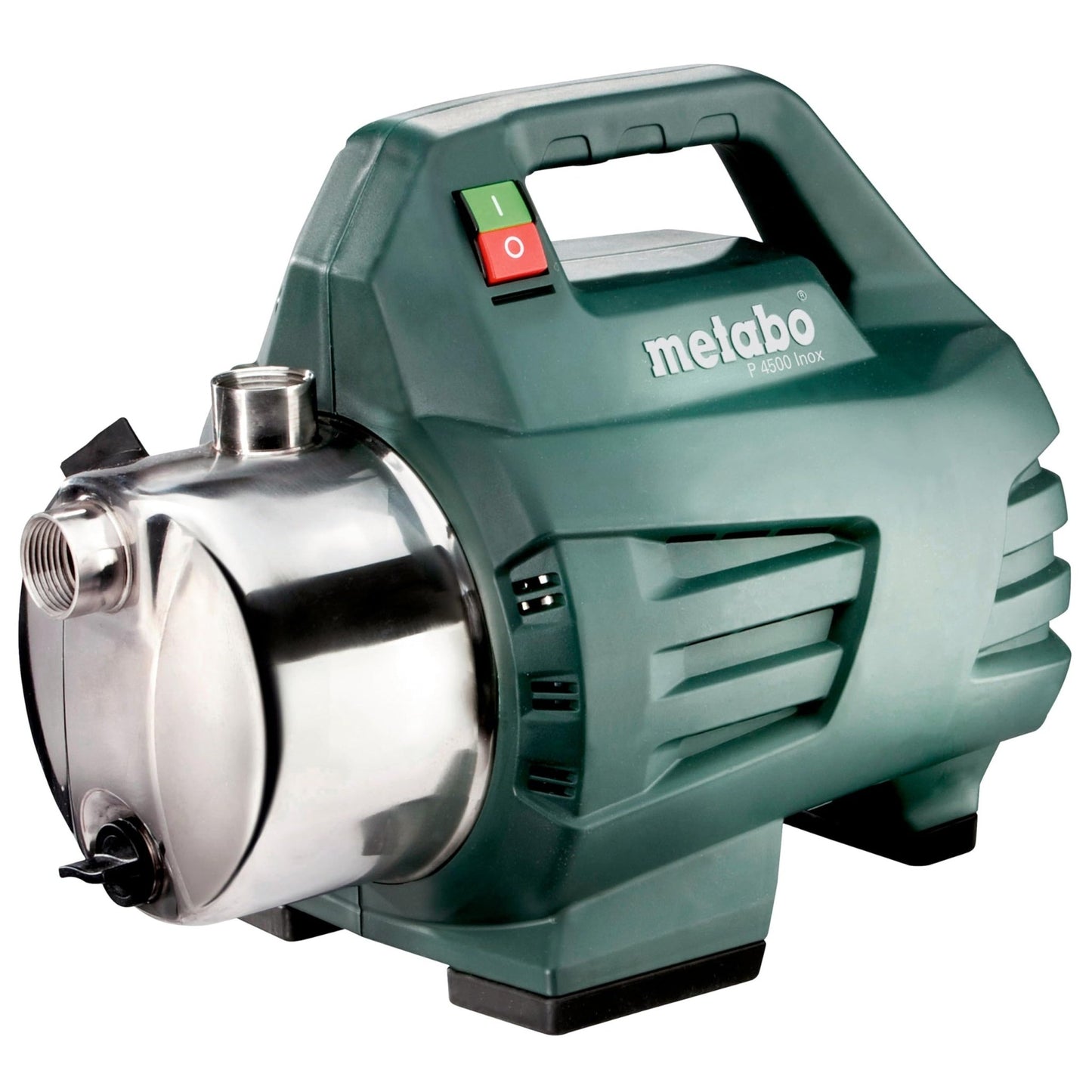 Metabo 600965000 - Bomba de jardín P 4500 Inox 1300 W, 4500 l/h, 4,8 bar, acero inoxidable - Ferrotecnia