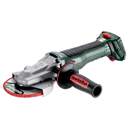 Metabo 601307840 - Amoladora angular de cabeza plana de batería WVBF 18 LT BL 11-125 Quick
