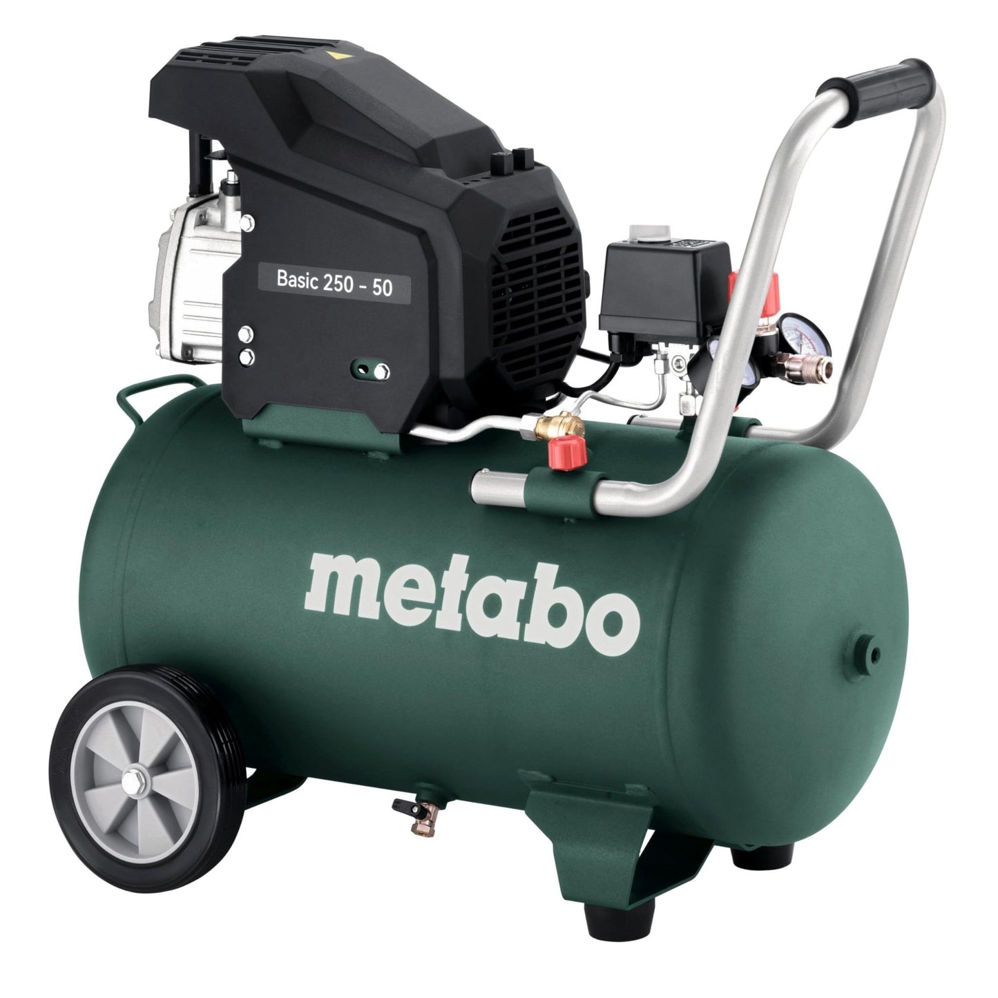 Metabo 601524000 - Compresor de pistón con aceite Basic 250-50 W, calderín 50 l, 8 bar, 1,5 kW - Ferrotecnia