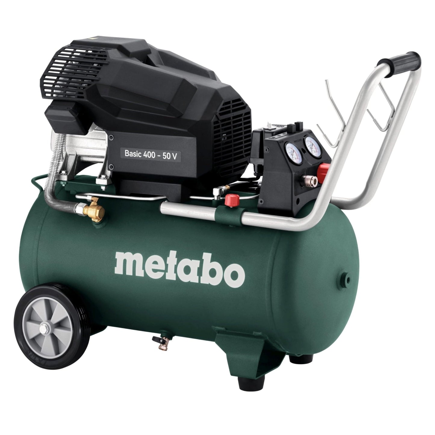 Metabo 601526000 - Compresor de pistón 400-50, calderín 50 l, monofásico, lubricado con aceite - Ferrotecnia