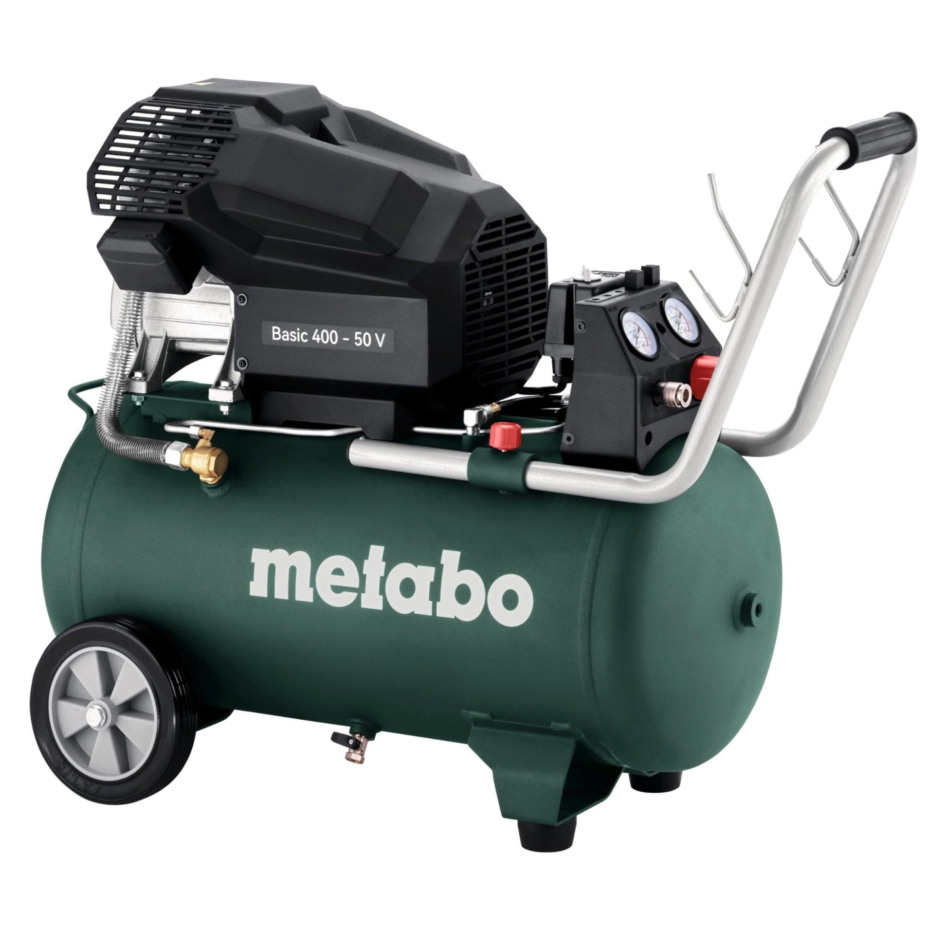 Metabo 601526000 - Compresor de pistón 400-50, calderín 50 l, monofásico, lubricado con aceite - Ferrotecnia