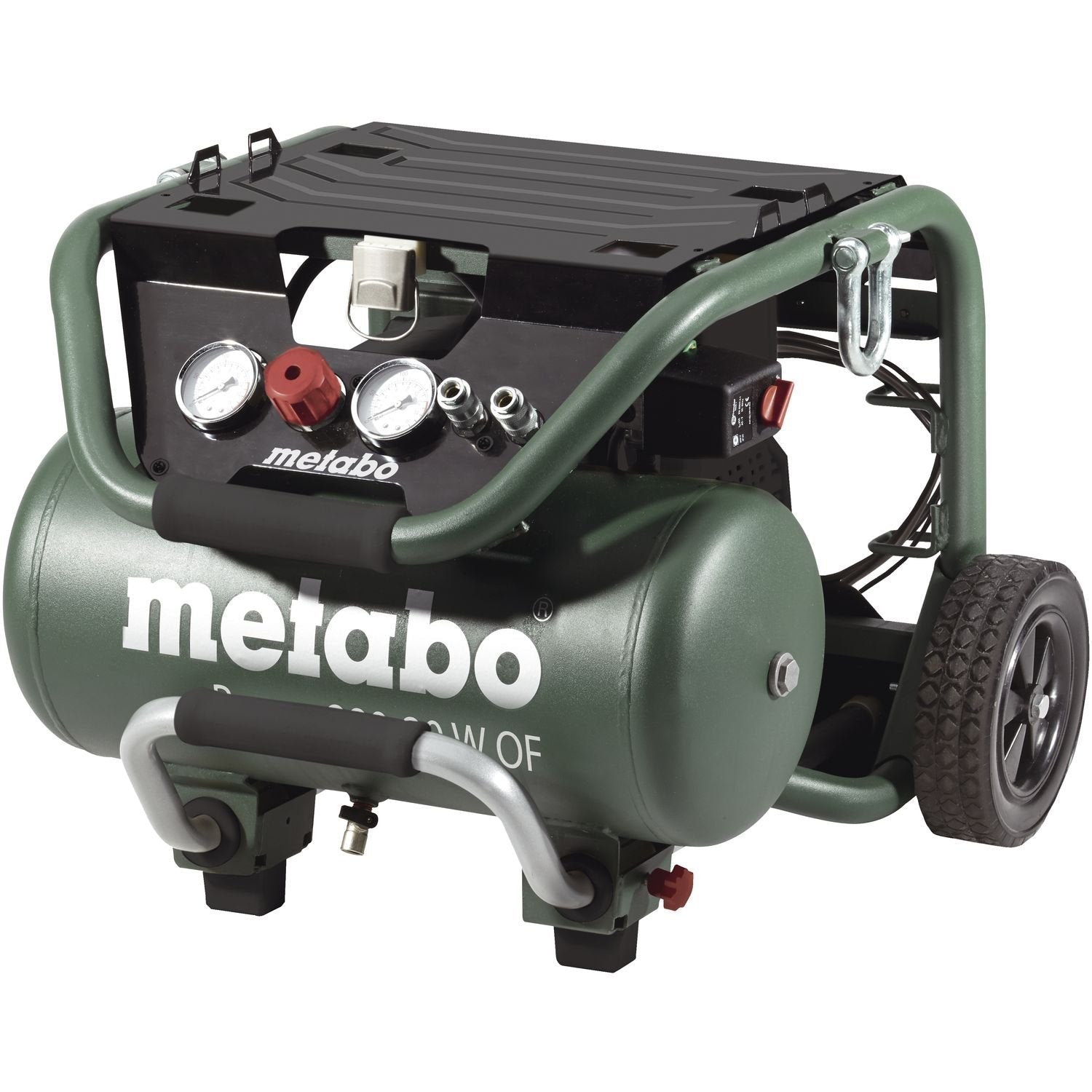 Metabo 601545000 - Compresor de pistón sin aceite Power 280-20 W OF, calderín 20 l, 10 bar, 1,7 kW