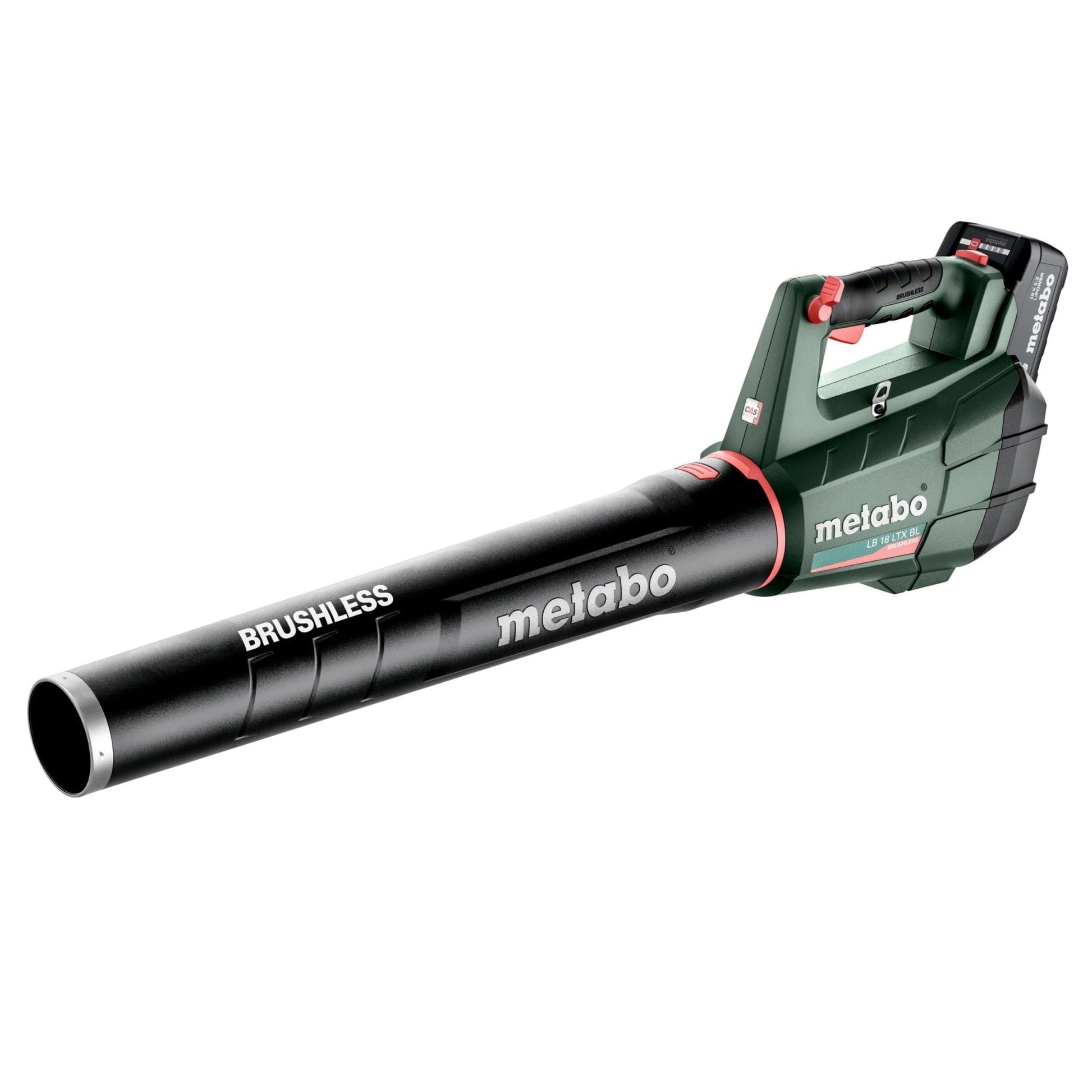 Metabo 601607650 - Soplador de hojas de batería LB 18 LTX BL 18 V, 2 baterías 5,2 Ah y cargador - Ferrotecnia