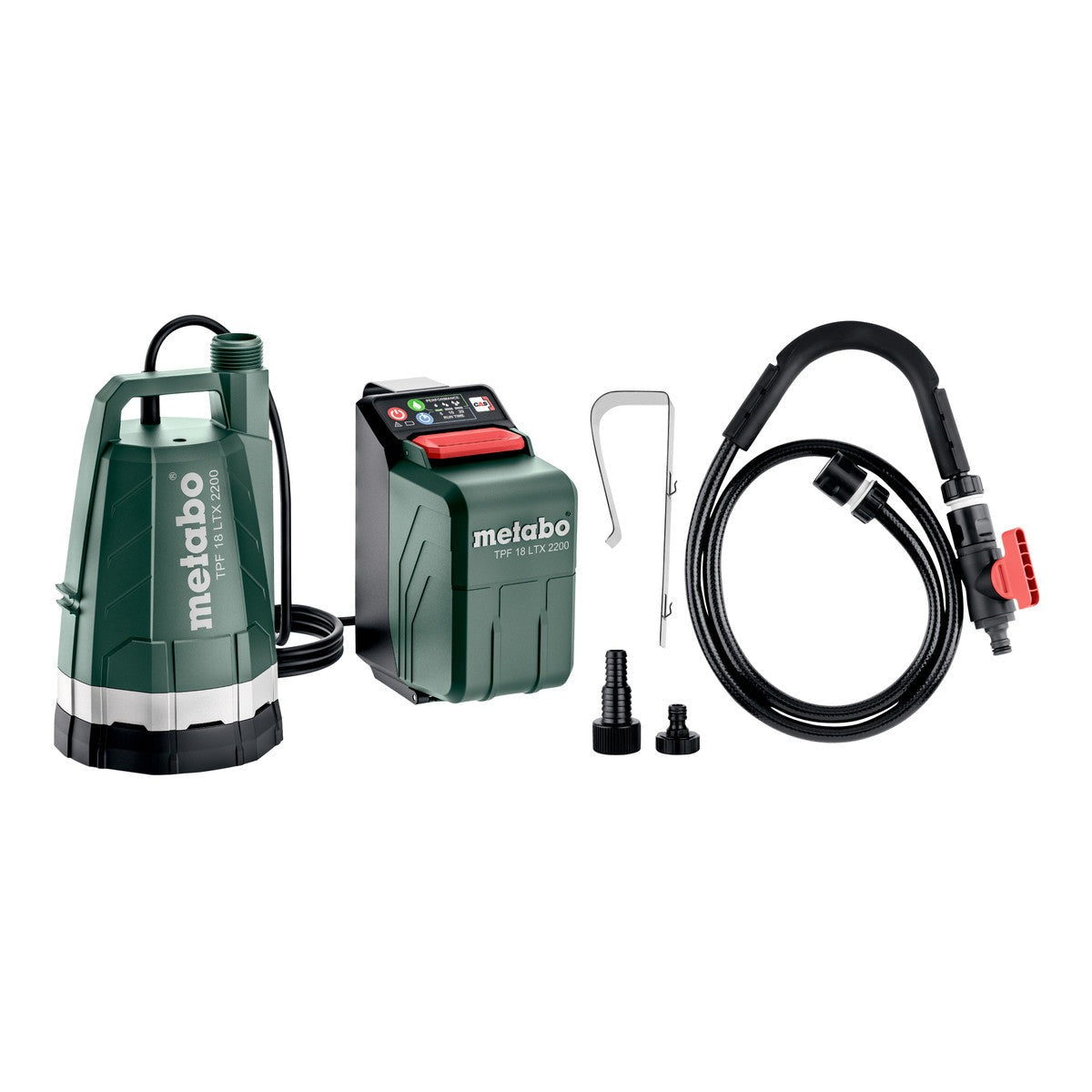 Metabo 601729850 - Bomba sumergible y de barril de lluvia de batería TPF 18 LTX 2200