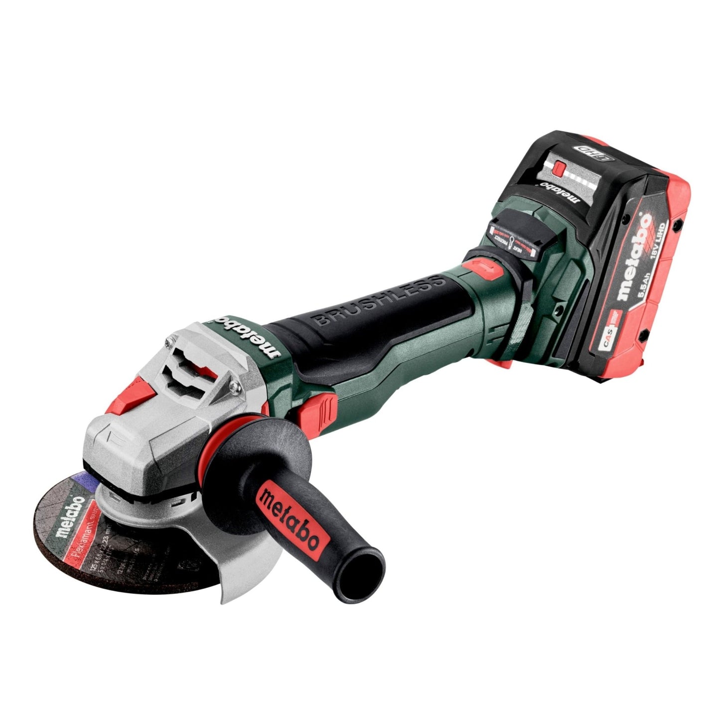 Metabo 601730660 - Amoladora angular de batería WB 18 LTX BL 15-125 Quick 125 mm, 2x5,5 Ah LiHD - Ferrotecnia