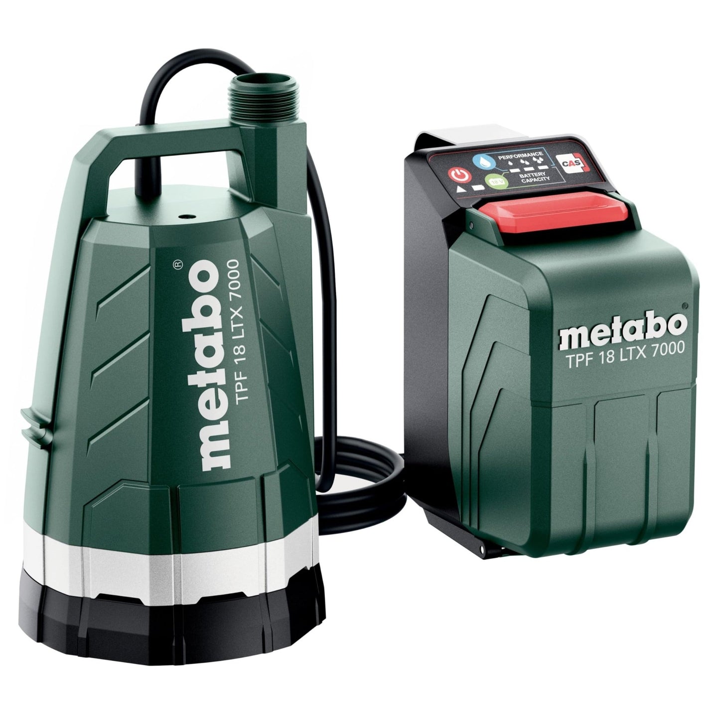 Metabo 601748850 - Bomba sumergible de batería TPF 18 LTX 7000 18 V, 7.000 l/h, sin batería - Ferrotecnia