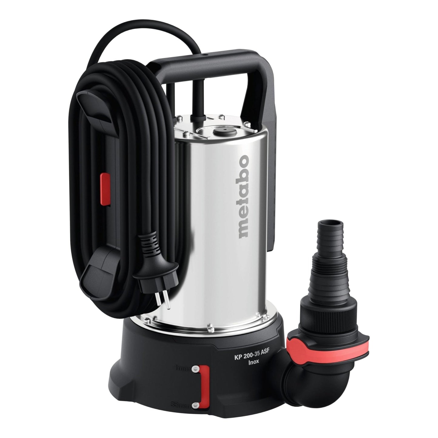 Metabo 601793000 - Bomba sumergible aguas limpias y sucias KP 200-30 ASF Inox 620 W, 20.000 l/h - Ferrotecnia