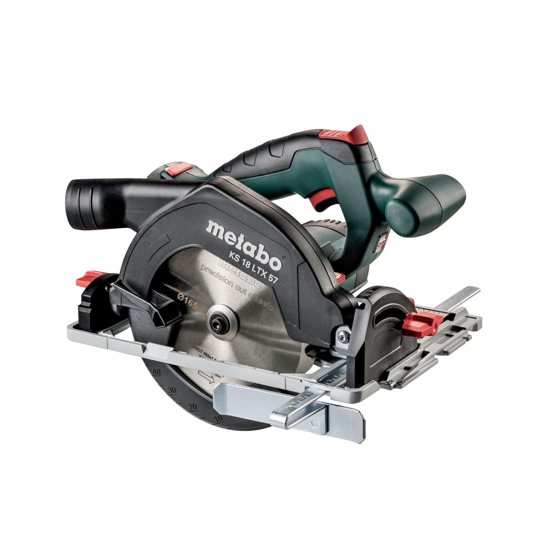 Metabo 601857890 - Sierra circular de batería KS 18 LTX 57 18 V, 165 mm, sin batería ni cargador - Ferrotecnia