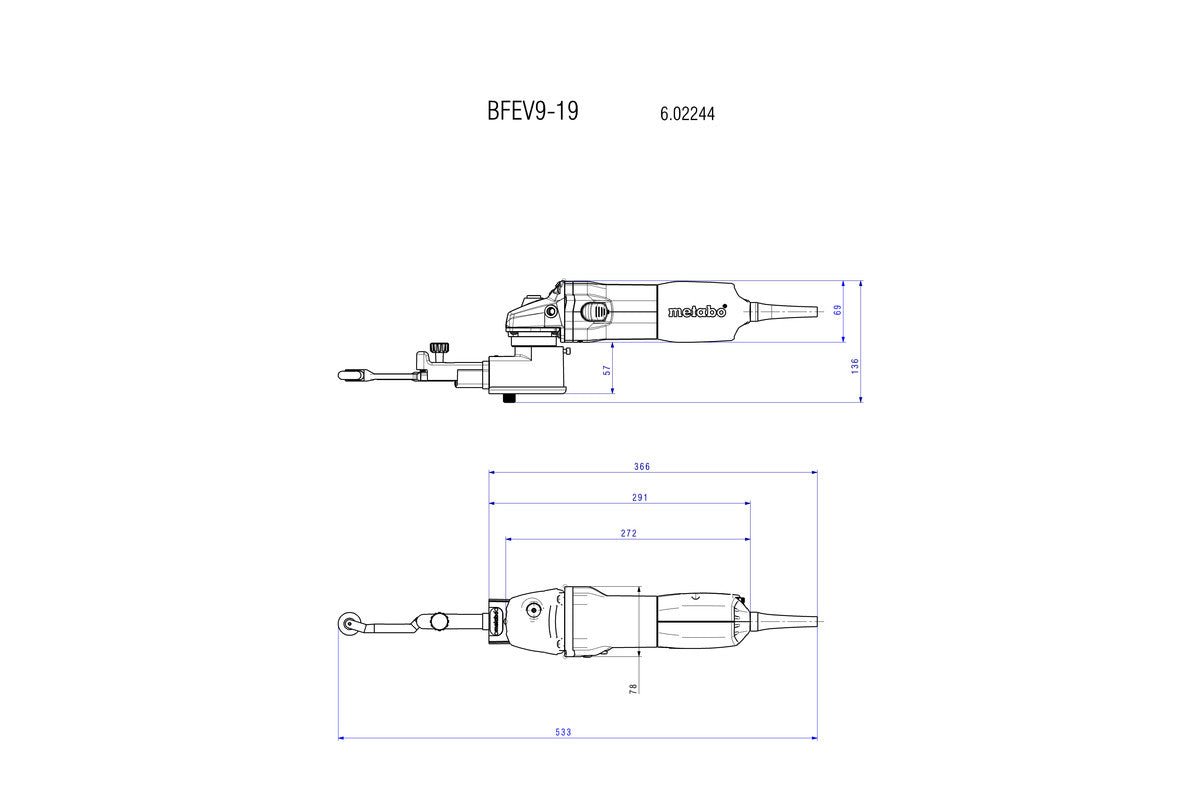 Metabo 602244500 - Lijadora de banda BFE 9-20 Set