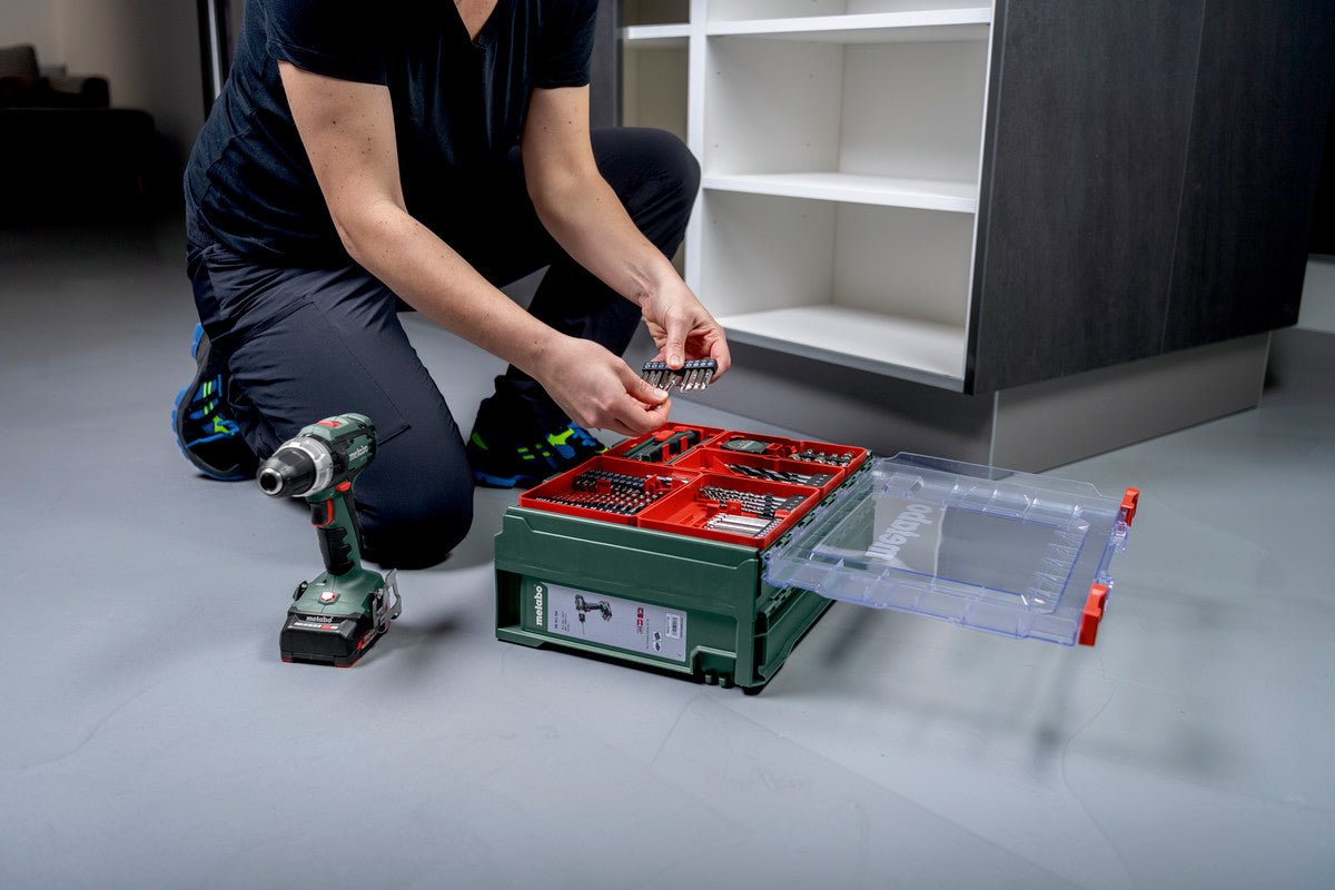 Metabo 602245710 - Taladro atornillador de percusión de batería SB 18 Set