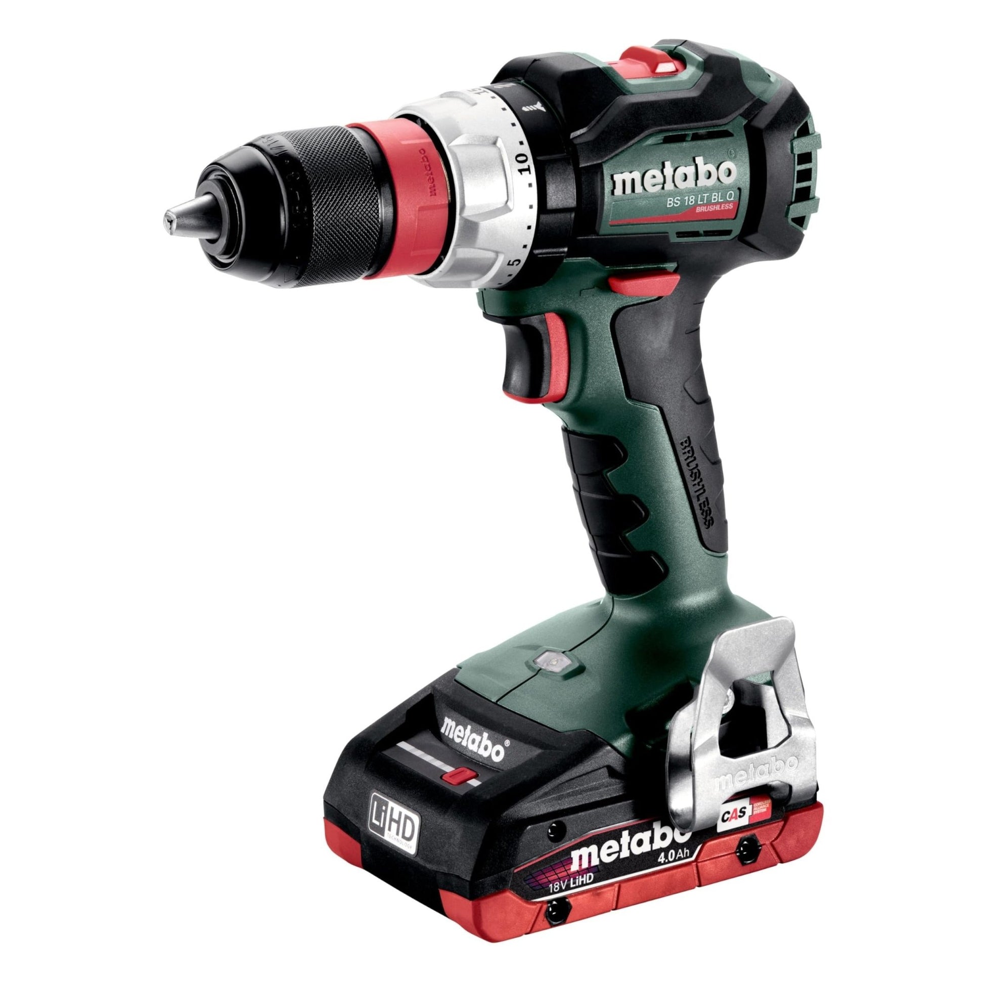 Metabo 602334800 - Taladro atornillador de batería BS 18 LT BL Q 18 V, 2x4,0 Ah LiHD, 60/34 Nm - Ferrotecnia