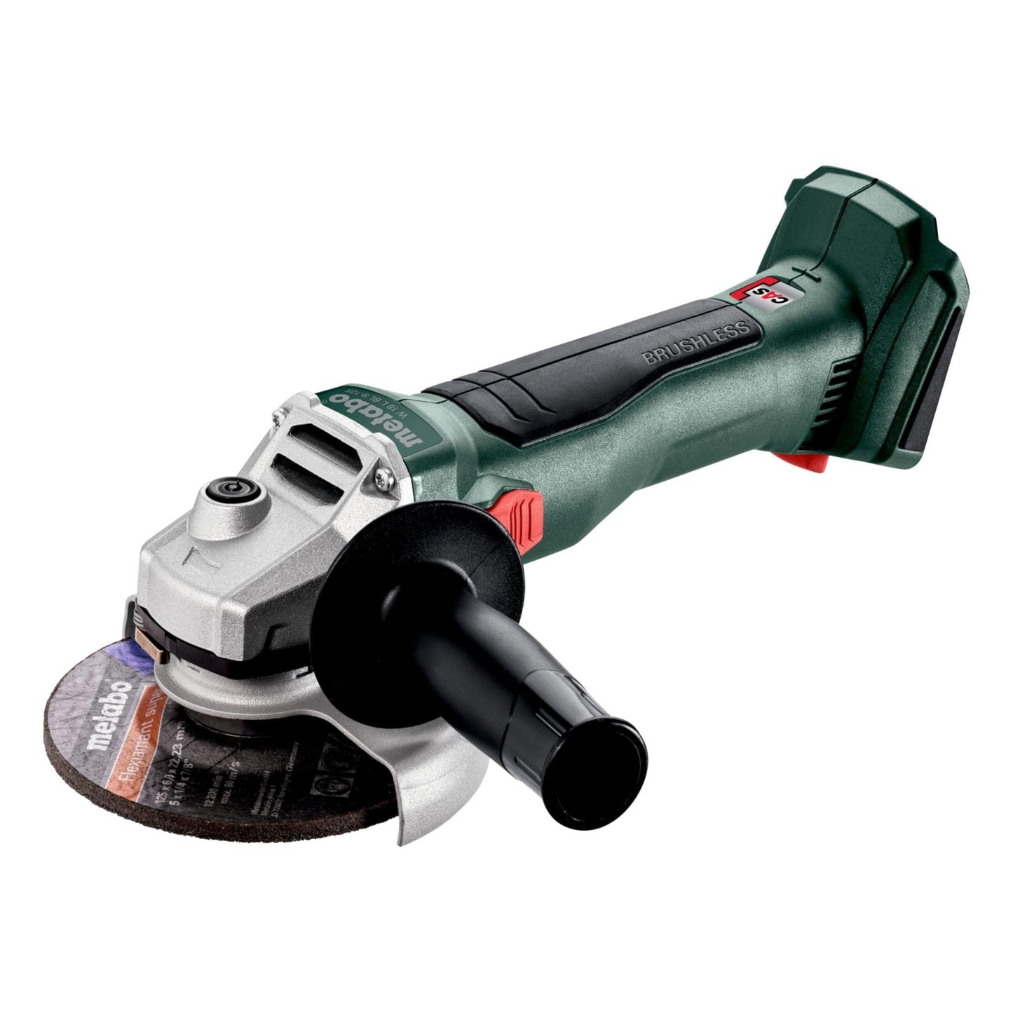 Metabo 602374850 - Amoladora angular de batería W 18 L BL 9-125, 125 mm, sin batería ni cargador - Ferrotecnia