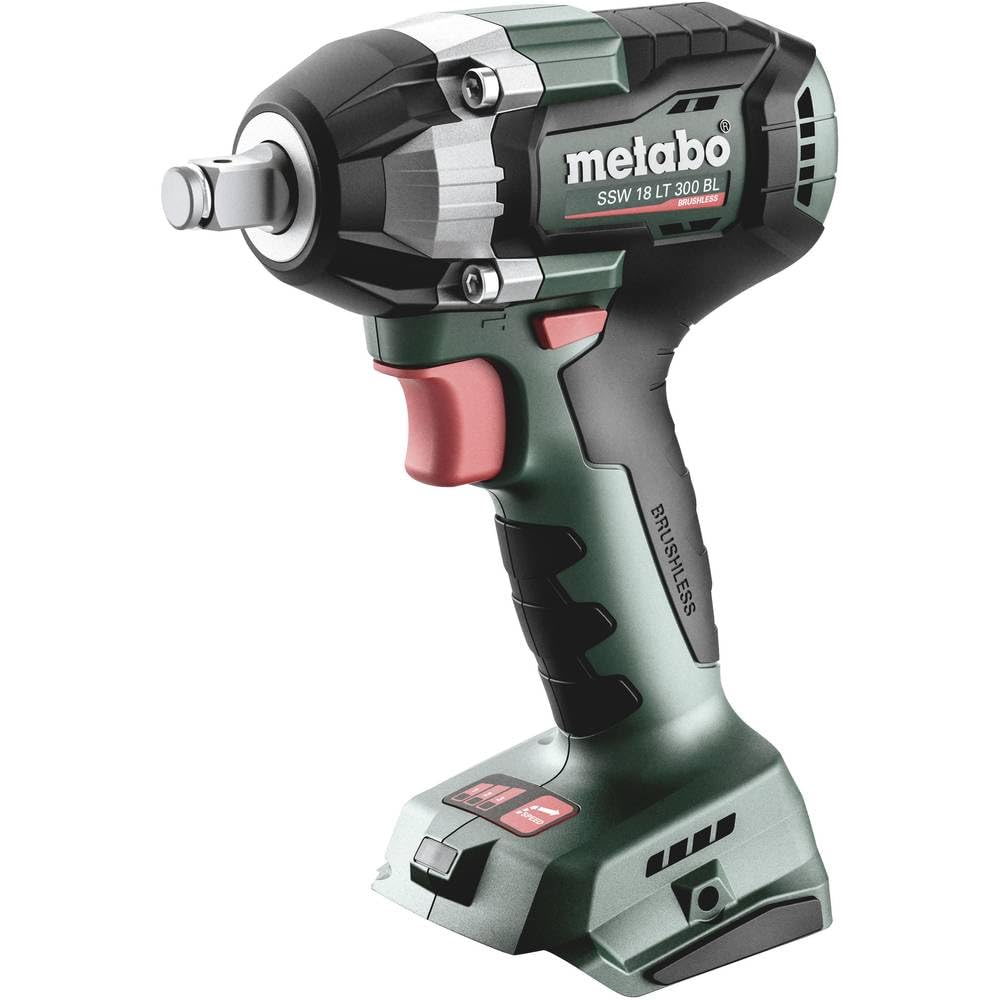 Metabo 602398850 - Llave de impacto de batería SSW 18 LT 300 BL, 300 Nm, sin batería ni cargador