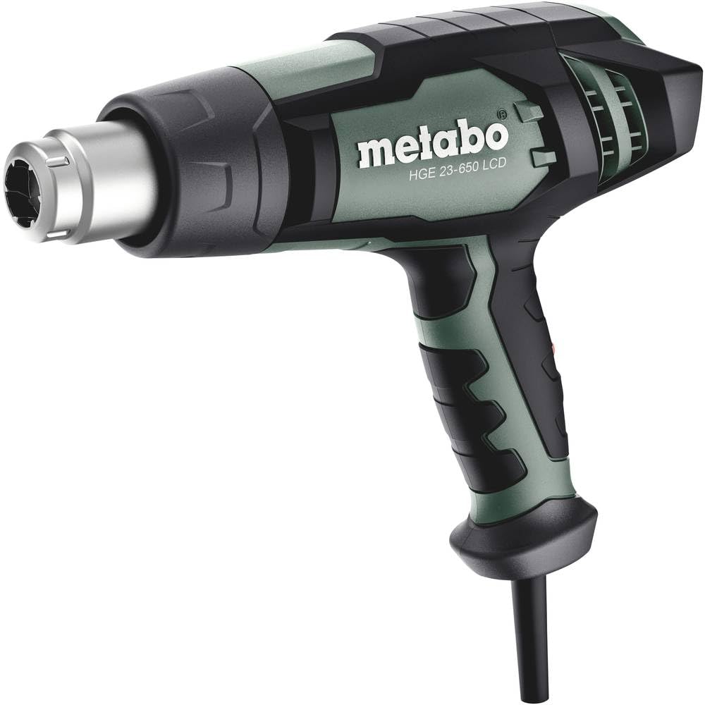 Metabo 603065000 - Pistola de aire caliente HGE 23-650 LCD 2300 W, 80-650 °C, pantalla LCD