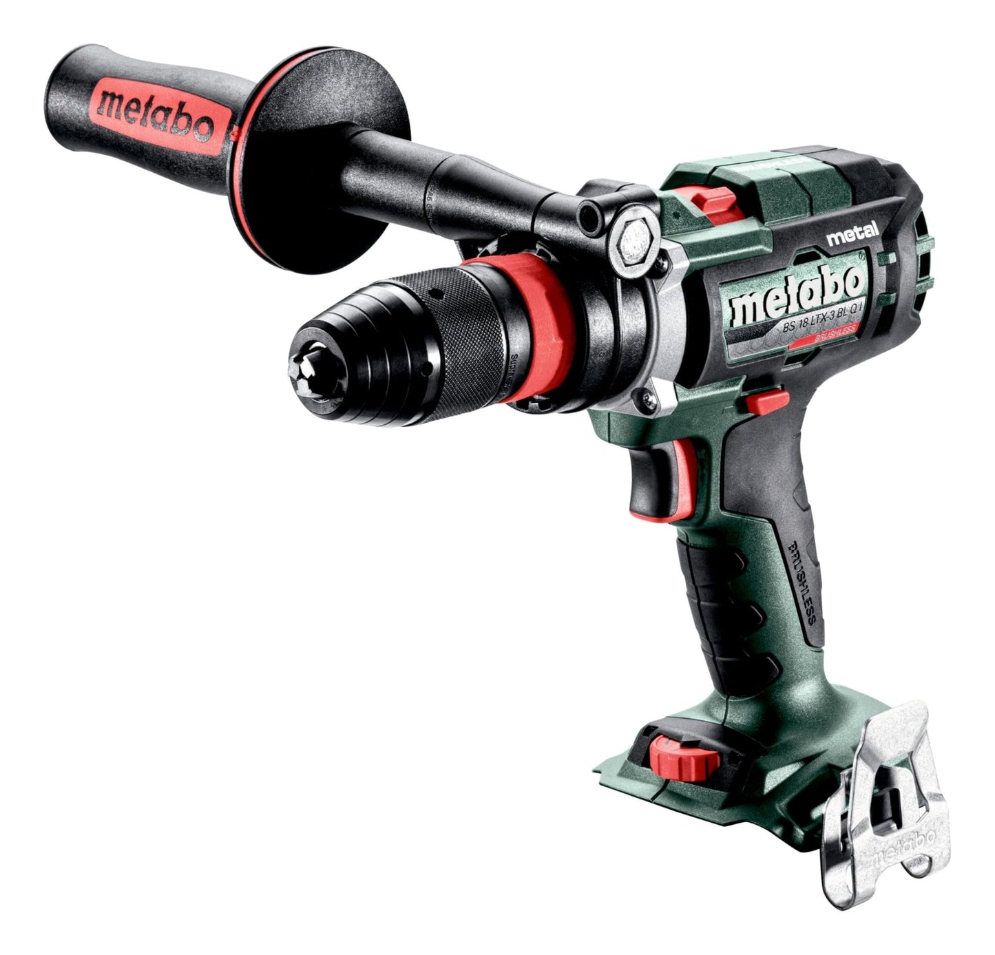 Metabo 603180840 - Taladro atornillador de batería BS 18 LTX-3 BL Q I Metal, sin batería, metaBOX