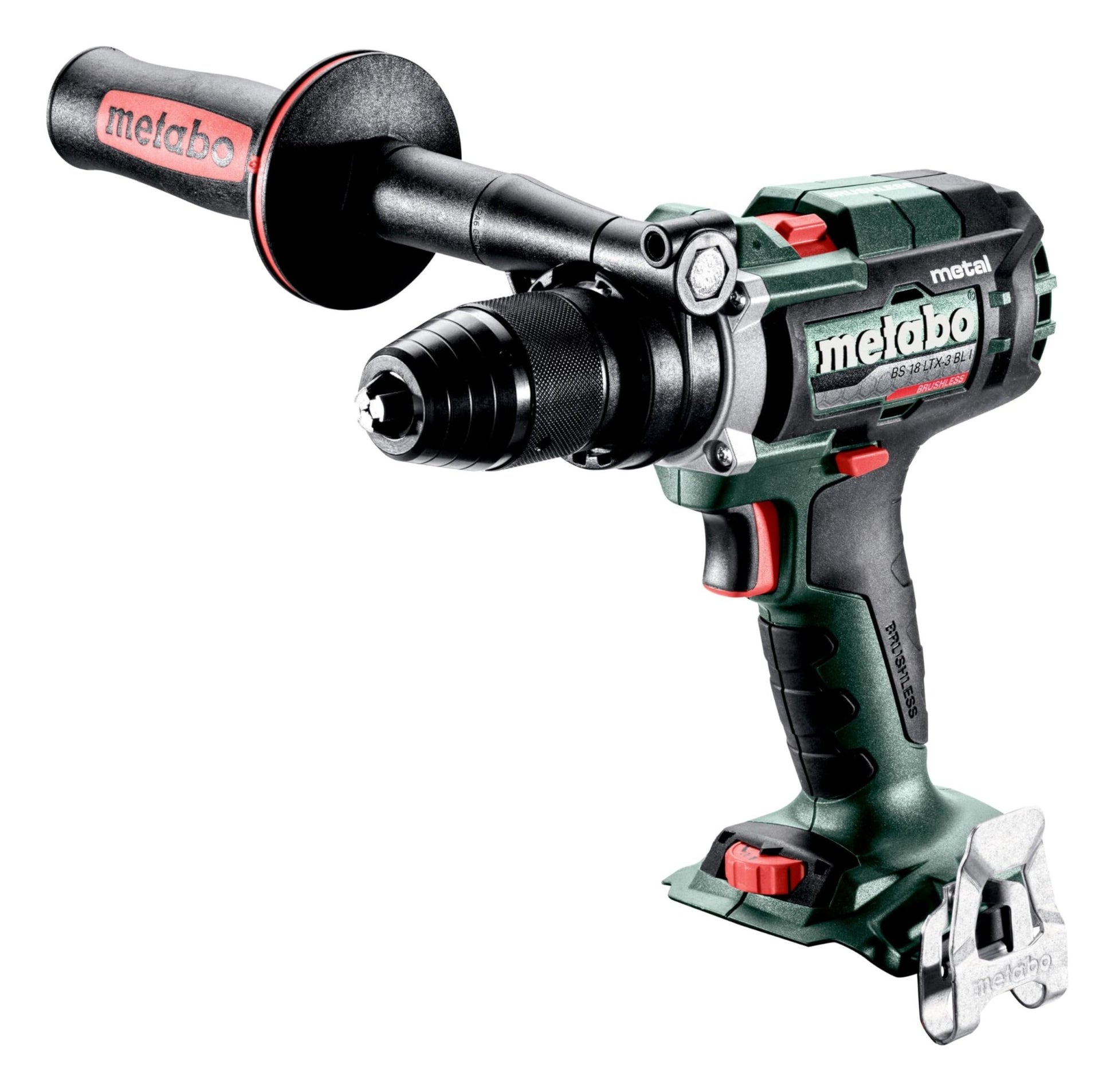 Metabo 603181840 - Taladro atornillador de batería BS 18 LTX-3 BL I Metal, sin batería, metaBOX