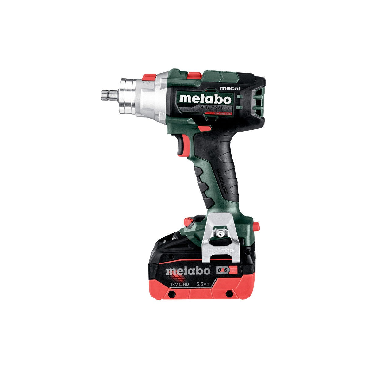 Metabo 603182840 - Taladro atornillador de percusión de 3 marchas de batería SB 18 LTX-3 BL Q I Metal