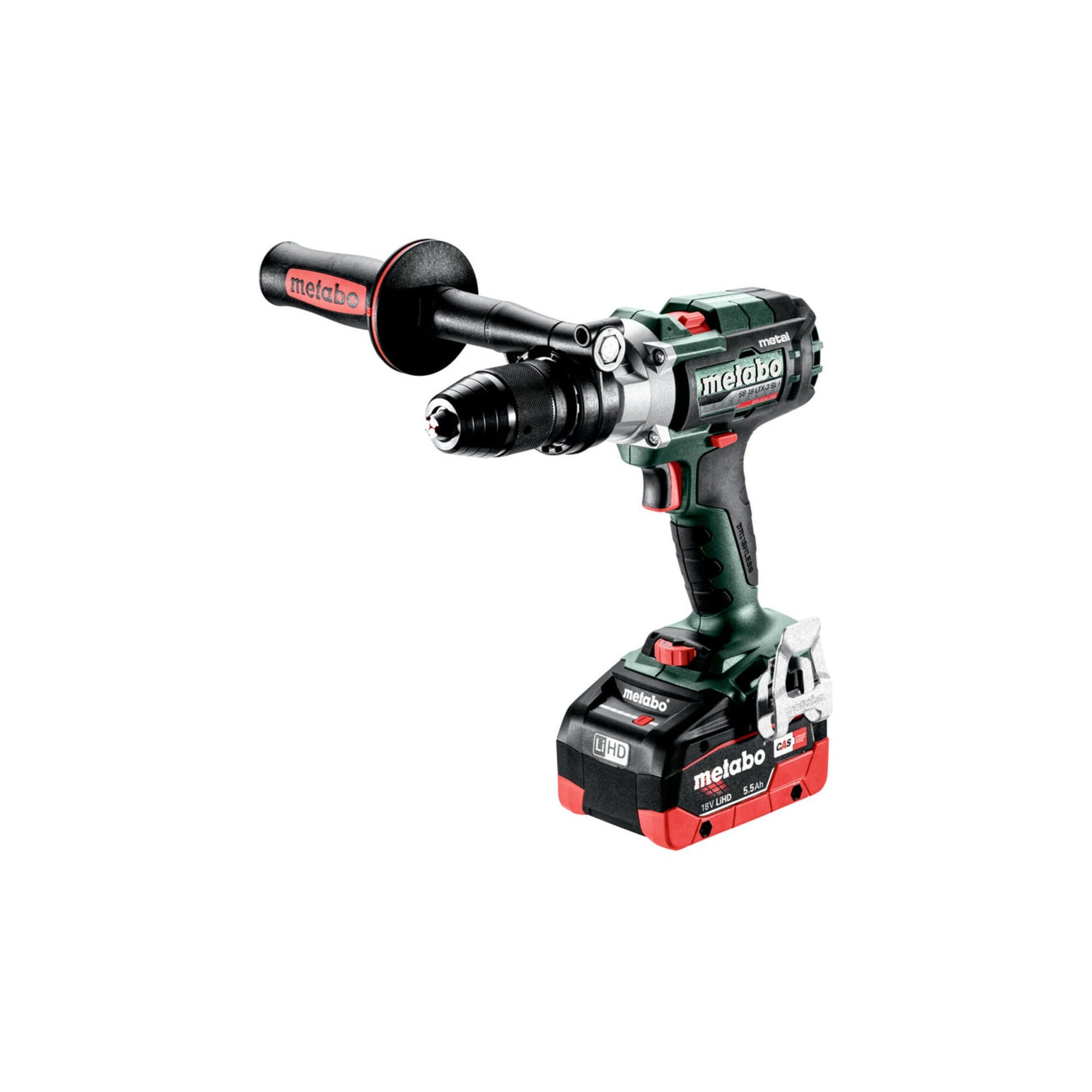 Metabo 603183660 - Taladro atornillador de percusión SB 18 LTX-3 BL I Metal, 2x5,5 Ah LiHD