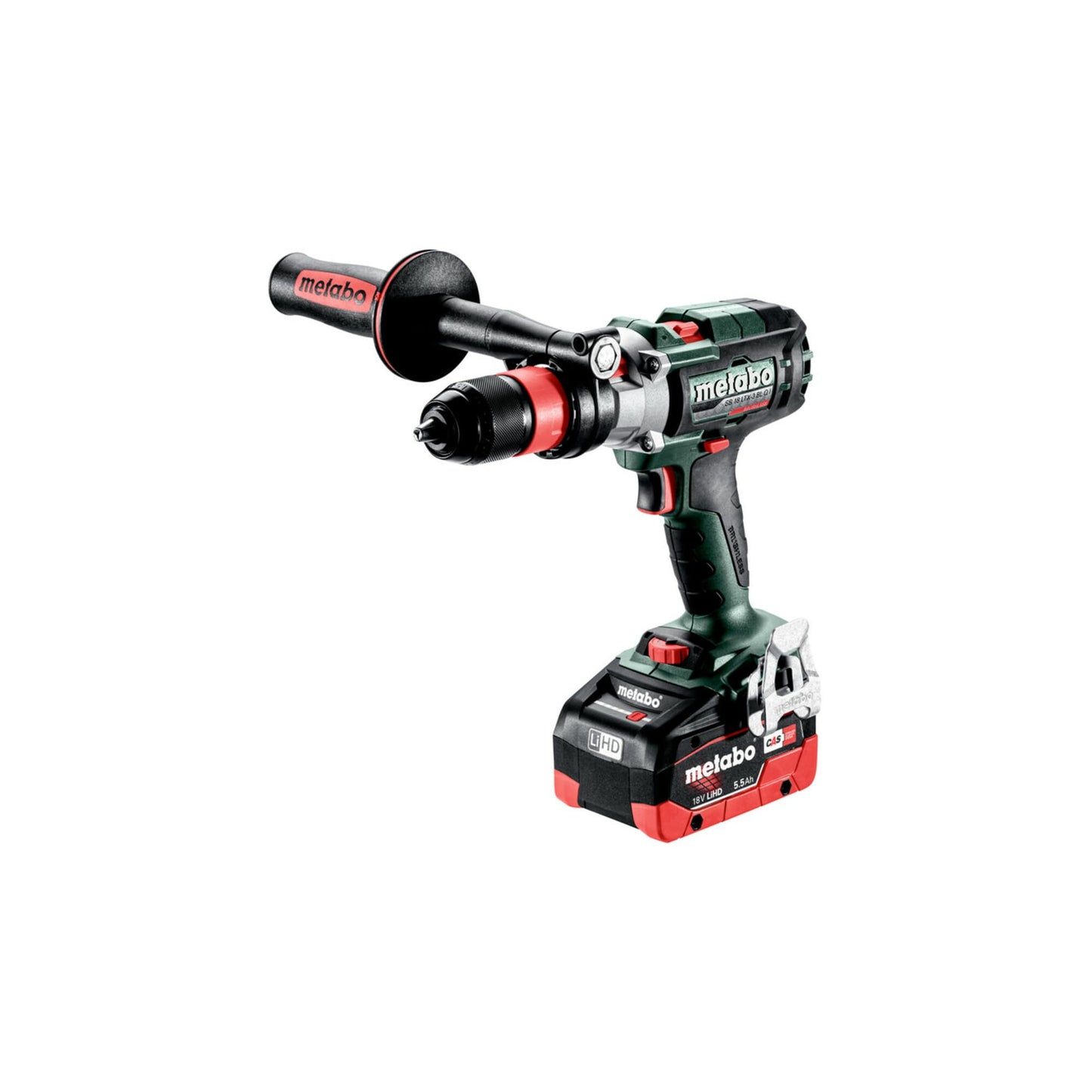 Metabo 603185660 - Taladro atornillador de percusión 18V SB 18 LTX-3 BL Q I, 2 baterías LiHD 5,5 Ah, metaBOX