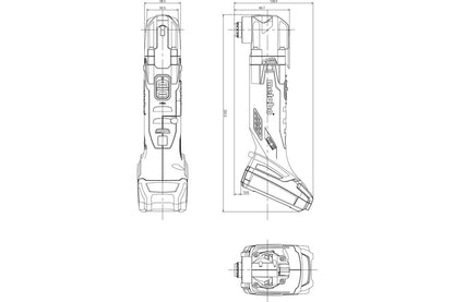 Metabo 613021510 - Multitool de batería MT 18 LTX Compact