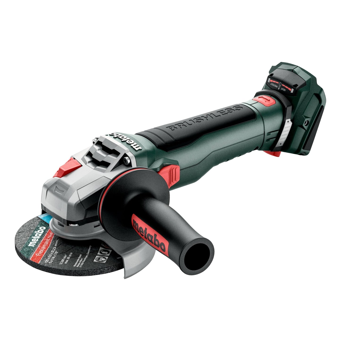 Metabo 613054850 - Amoladora angular de batería 18V WB 18 LT BL 11-125 Quick, sin batería ni cargador