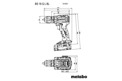 Metabo 614051500 - Taladro atornillador de batería BS 18 L