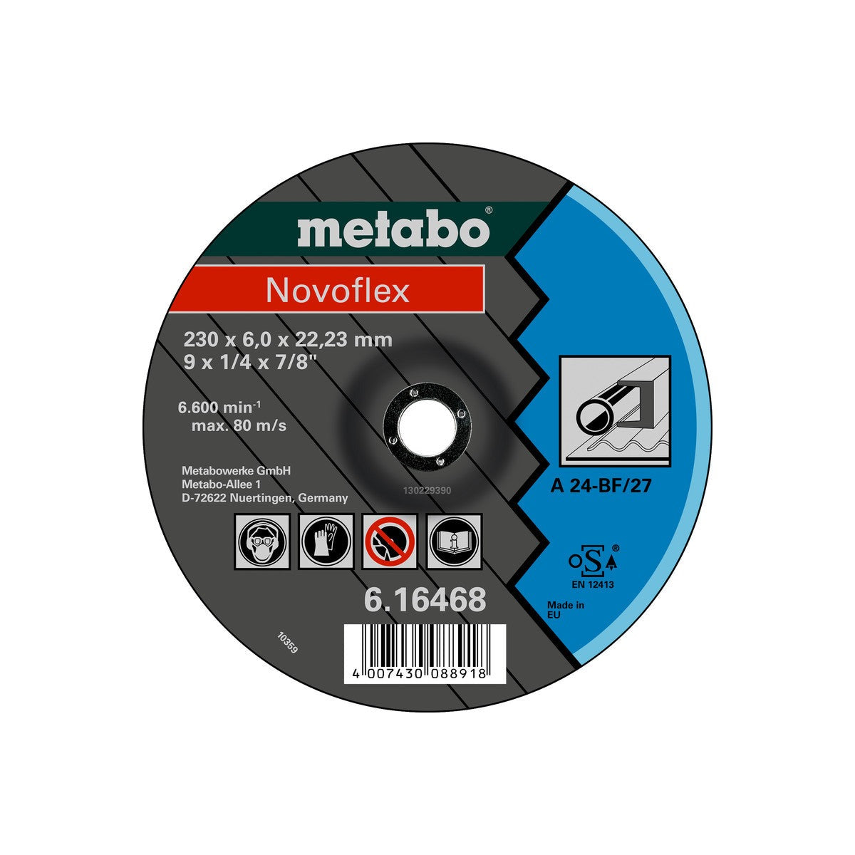 Metabo 616462000 - Clase de calidad A 24 "Novoflex" acero - Lote de 25 uds