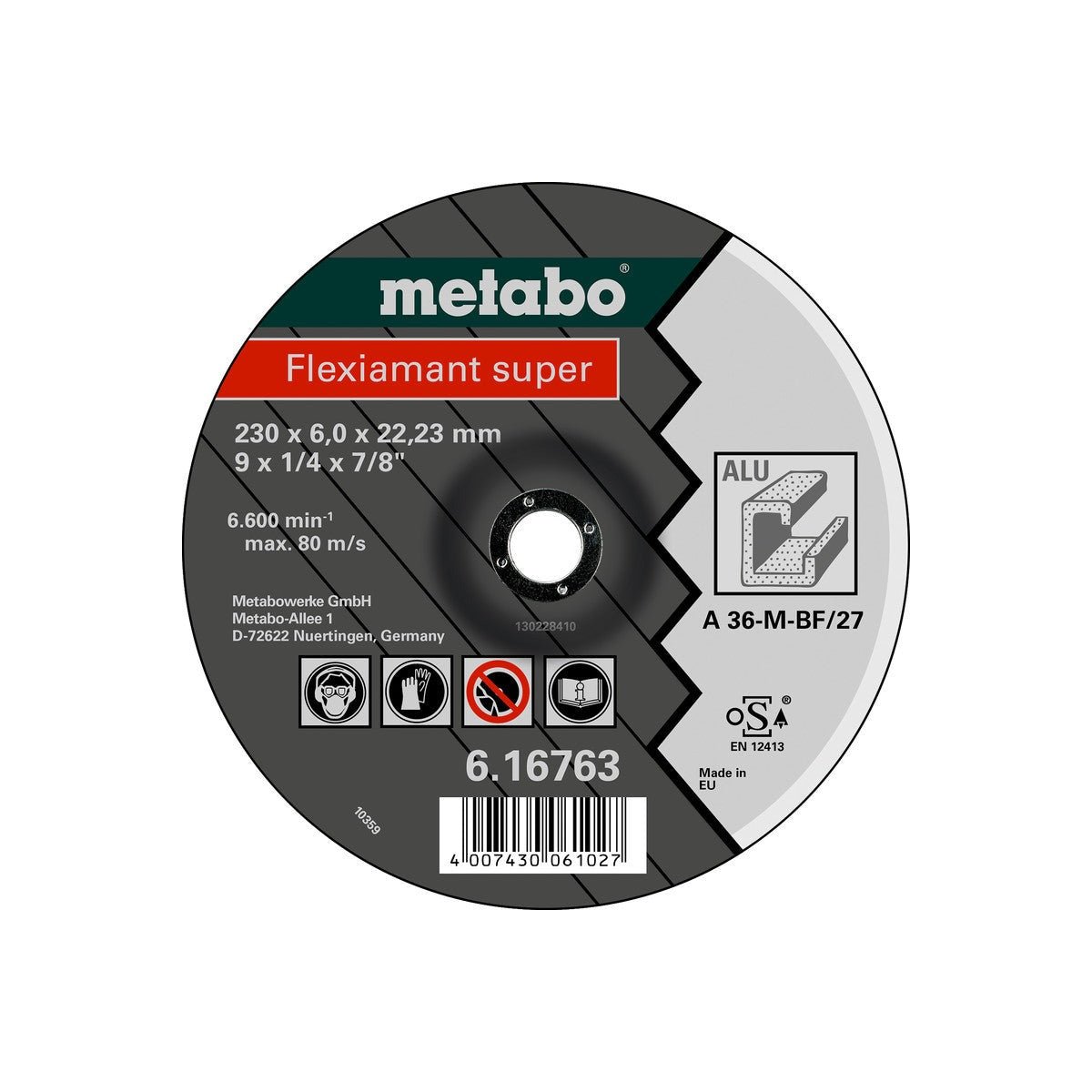 Metabo 616749000 - Clase de calidad A 36-M "Flexiamant Super" aluminio - Lote de 25 uds - Ferrotecnia