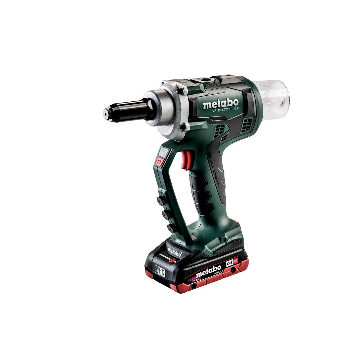 Metabo 619002800 - Pistola de remache ciego de batería NP 18 LTX BL 5.0