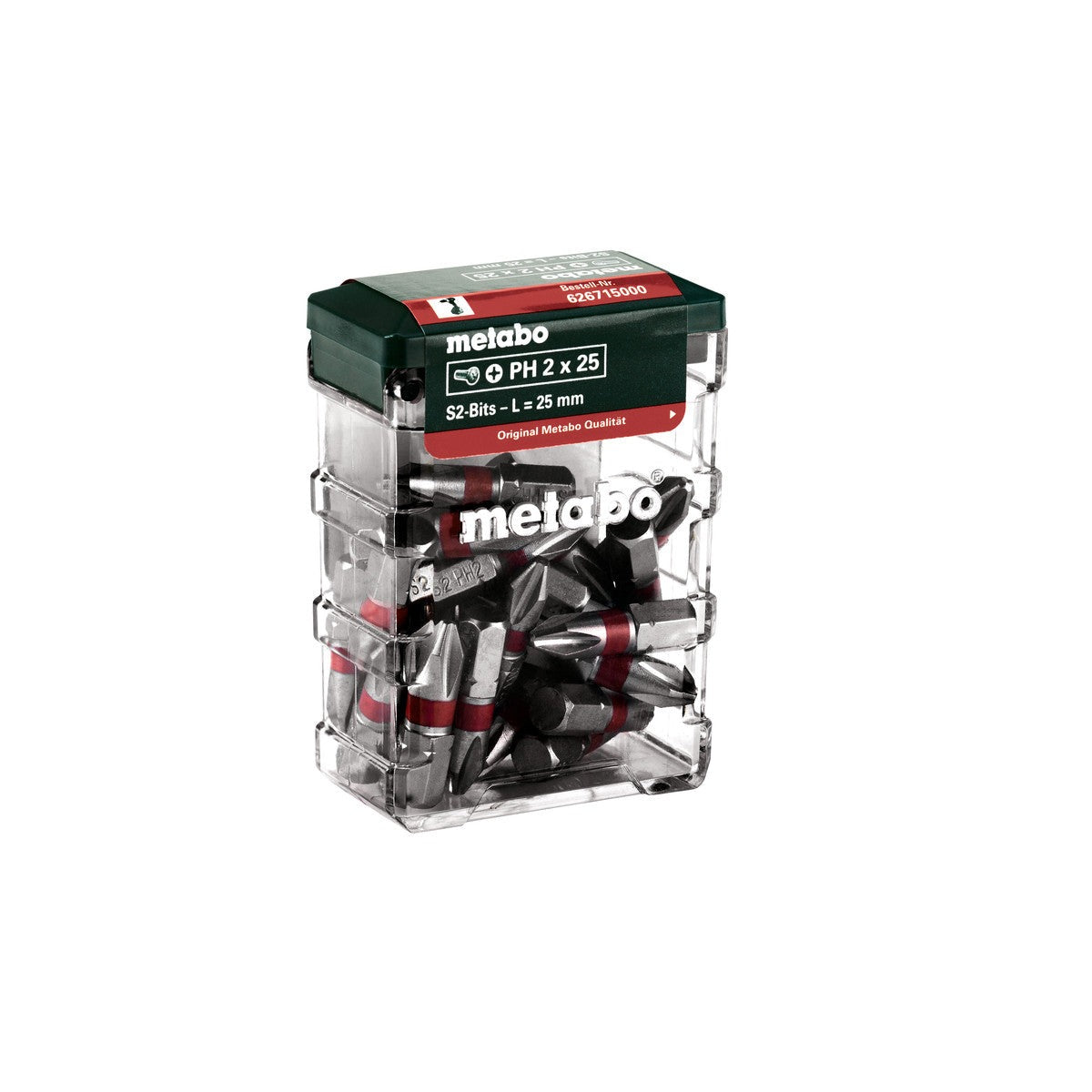 Metabo 626715000 - Caja de puntas PH2, SP, 25 piezas