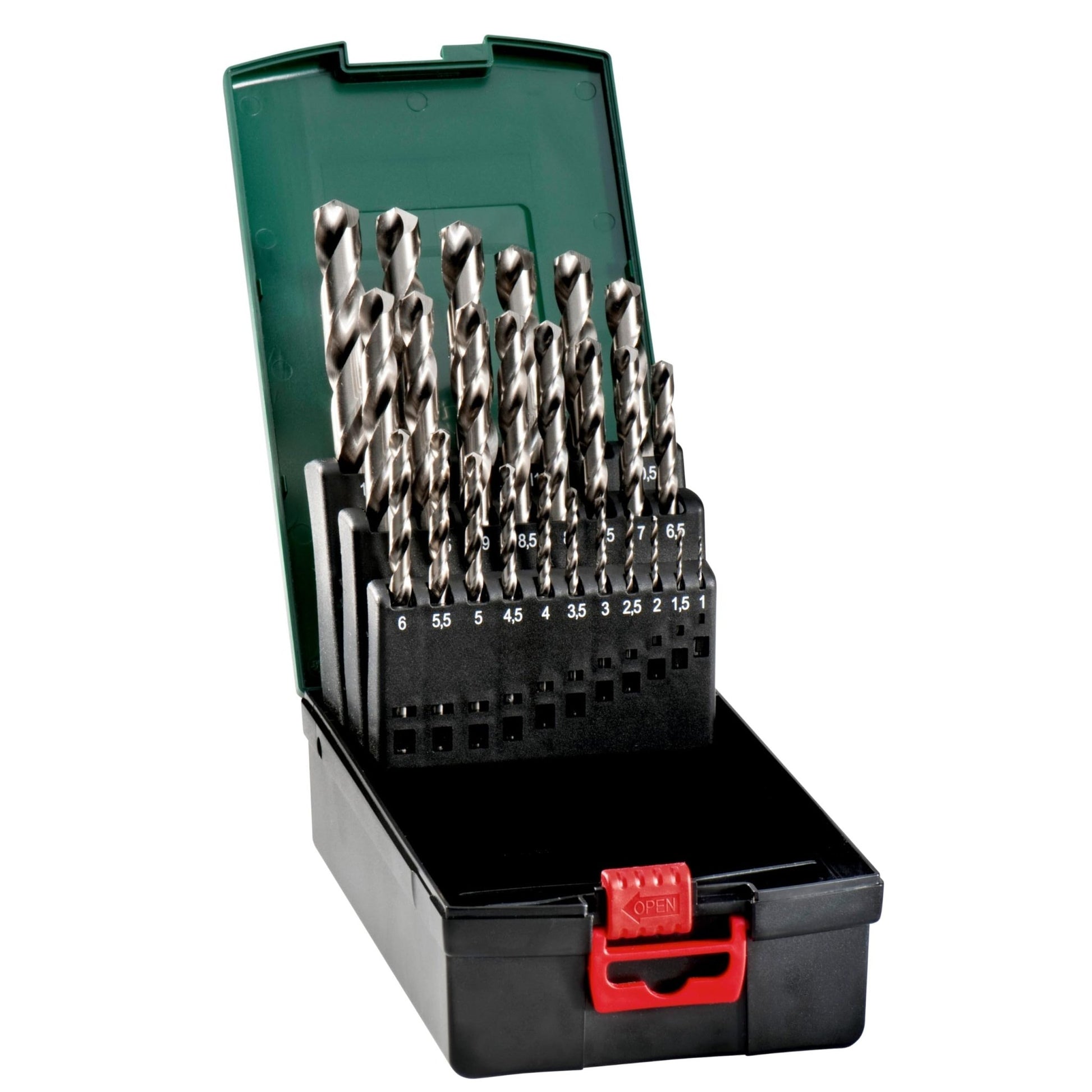 Metabo 627669000 - Juego de brocas para metal HSS-G SP, 25 piezas, 1 - 13 mm, estuche - Ferrotecnia