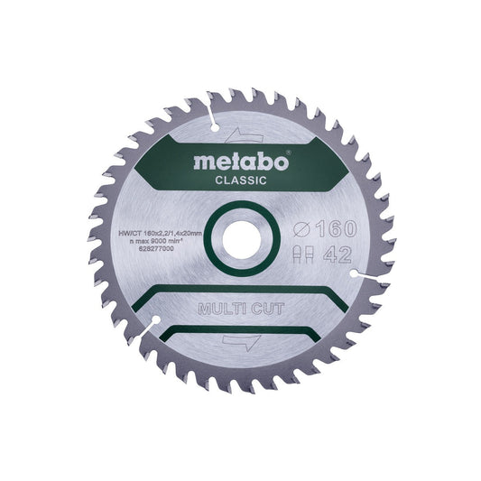 Metabo 628277000 - Hojas para sierras circulares "multi cut", calidad classic, para sierras circulares manuales