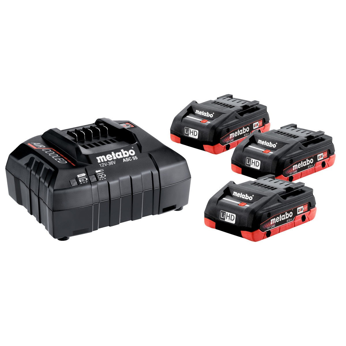 Metabo 685132000 - Set básico 3 x LiHD 4.0 Ah