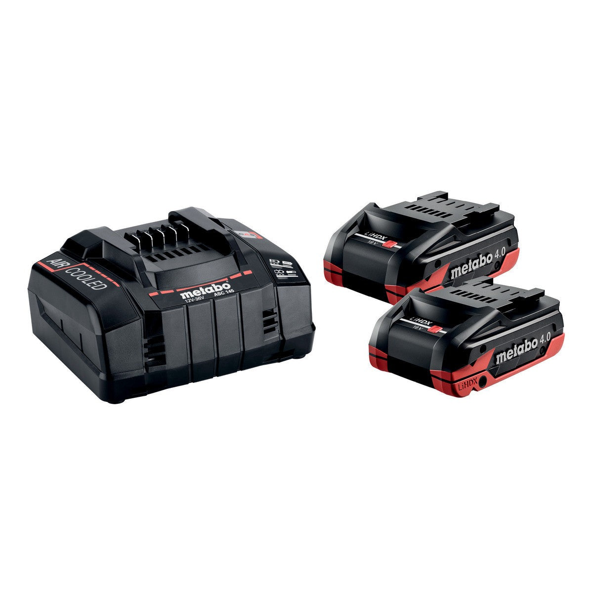 Metabo 685306000 - Set básico 2 x LiHDX 4.0 Ah + ASC 145