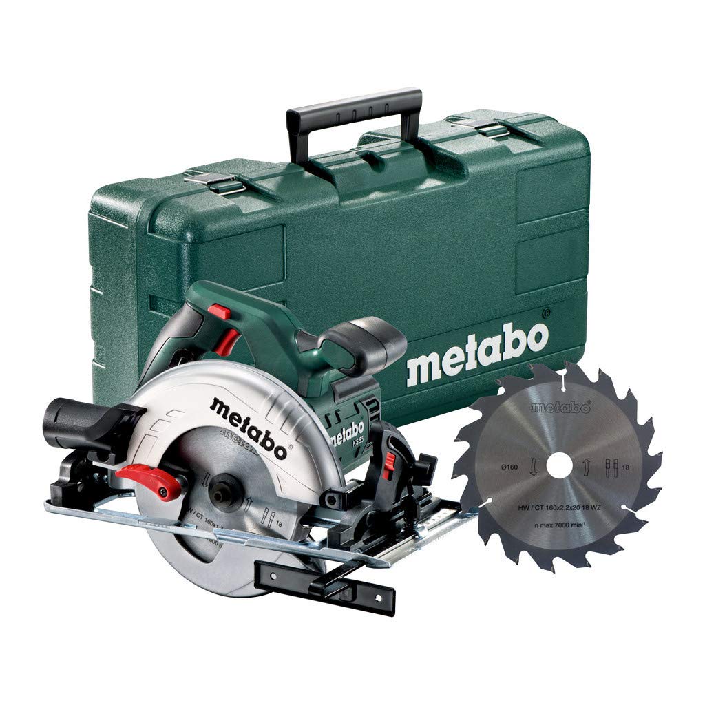Metabo 690903000 - Sierra circular KS 55 FS Set 1200 W, disco 160 x 20 mm, corte 55 mm
