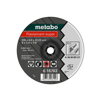 Metabo 616749000 - Clase de calidad A 36-M "Flexiamant Super" aluminio - Lote de 25 uds