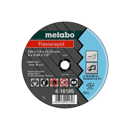 Metabo Clase de calidad A 60-R / A 46-R / A 30-R “Flexiarapid” Inox - Lote de 25 uds