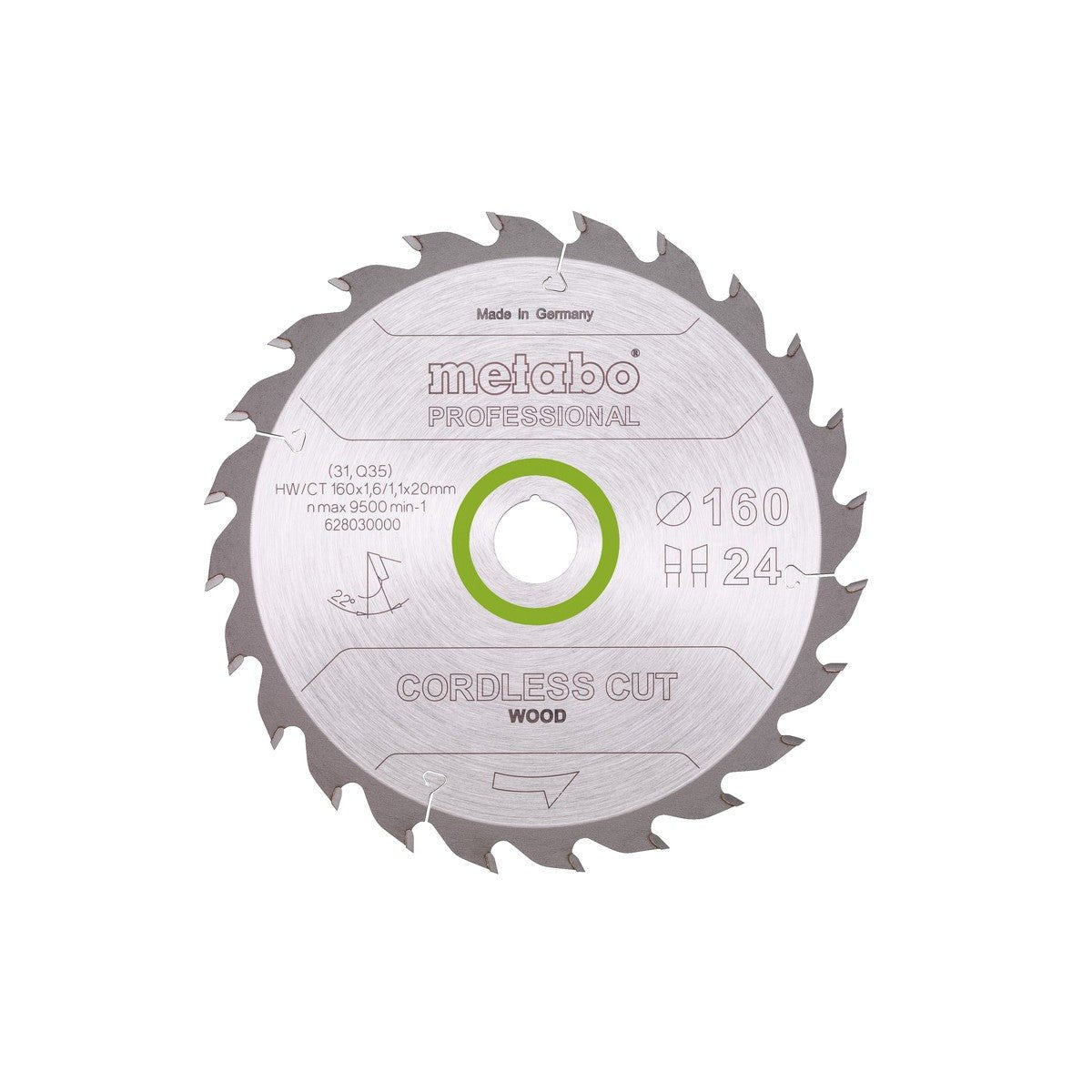 Metabo Hojas para sierras circulares "cordless cut wood", calidad professional, para sierras circulares manuales - Ferrotecnia