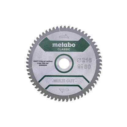 Metabo Hojas para sierras circulares "multi cut", calidad classic, para sierras circulaes semiestacionarias