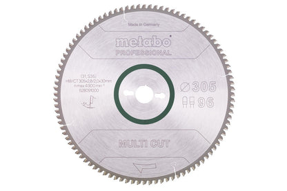 Metabo Hojas para sierras circulares "multi cut", calidad professional, para sierras circulares semiestacionarias — 628091000