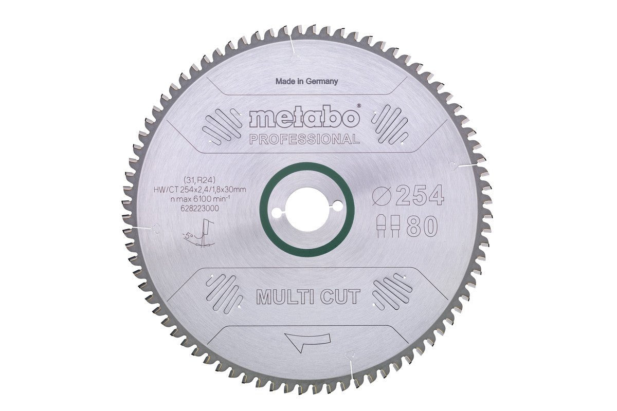 Metabo Hojas para sierras circulares "multi cut", calidad professional, para sierras circulares semiestacionarias — 628223000