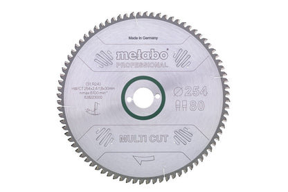 Metabo Hojas para sierras circulares "multi cut", calidad professional, para sierras circulares semiestacionarias — 628223000