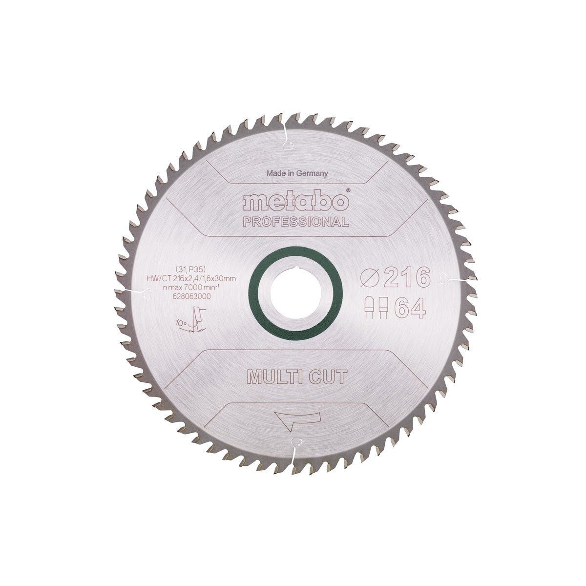 Metabo Hojas para sierras circulares "multi cut", calidad professional, para sierras circulares semiestacionarias - Ferrotecnia